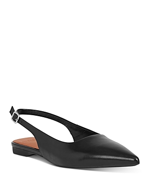 Shop Vagabond Shoemakers Women's Hermine Pointed Toe Slingback Flats In Black