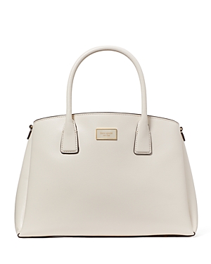 Shop Kate Spade New York Serena Saffiano Leather Satchel In Parchment