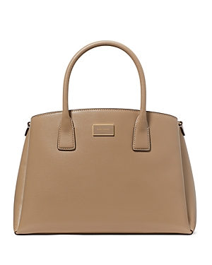 Shop Kate Spade New York Serena Saffiano Leather Satchel In Timeless Taupe