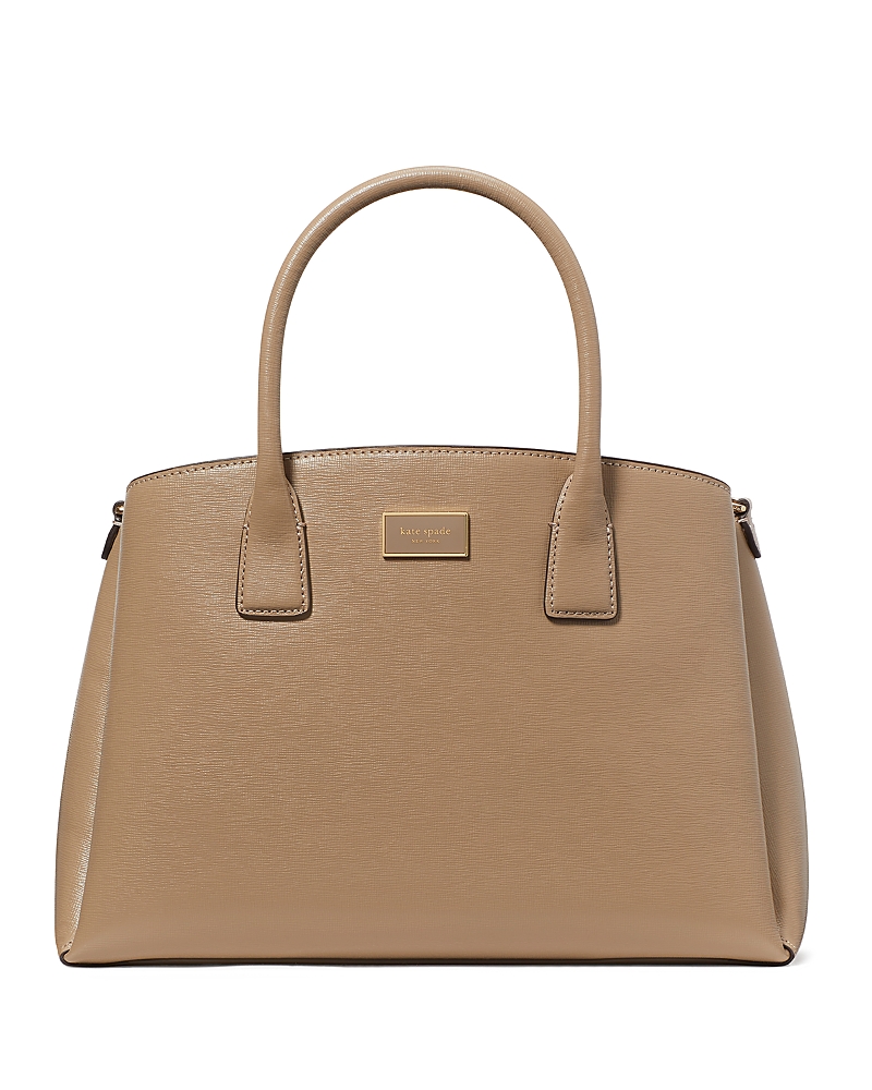 Kate Spade Serena Leather Satchel In Timeless Taupe
