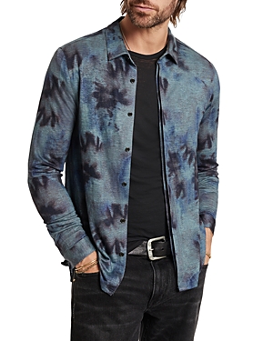 John Varvatos Camellia Button Front Shirt Jacket