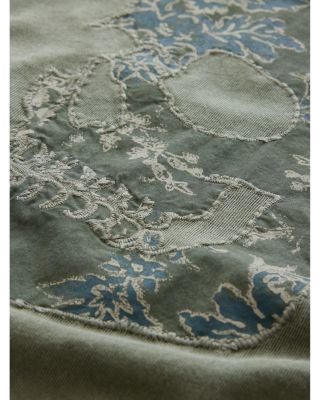 Applique Skull Short Sleeve Crewneck Tee