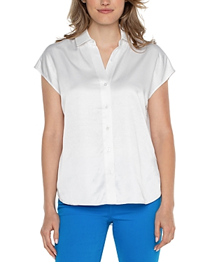 Shop Liverpool Los Angeles Dolman Sleeve Blouse In White