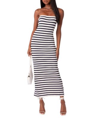 Edikted Knit Back Slitted Maxi Dress | Bloomingdale's