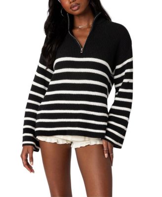 Oversized Quarter Zip Sweater