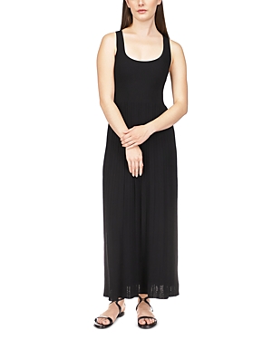 Shop Michael Kors Scoop Tank Maxi Dress In Black
