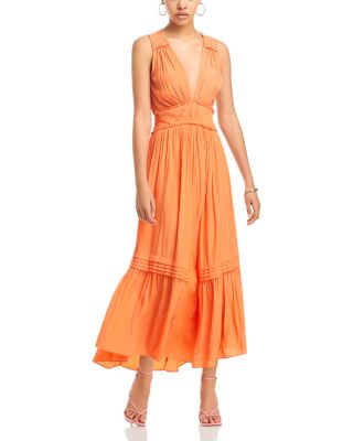 strapless open back dress Ramy Brook Darcey Dress in Crimson main image 1