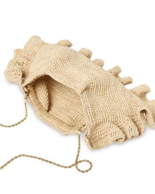 Mavis Ruffle Trim Flat Clutch