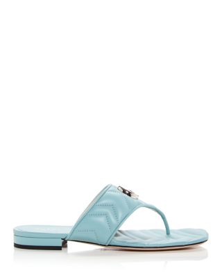 Women's Double G Quilted Thong Sandals