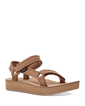 Shop Teva Women's Midform Universal Canvas Sandals In Tiger's Eye