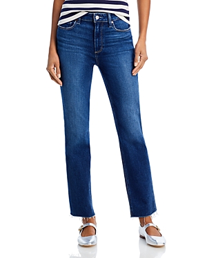 Paige Cindy High Rise Ankle Straight Jeans in Foreign Film