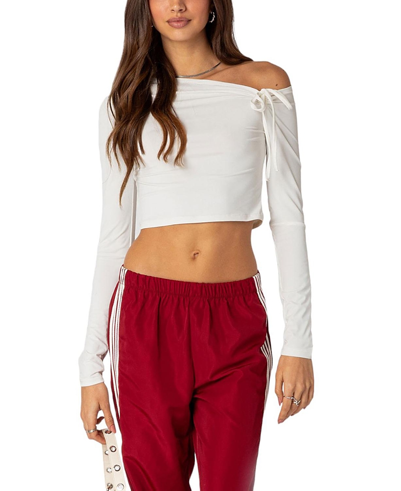 EDIKTED WINONA ASYMMETRIC TIE TOP