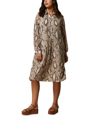 Marina Rinaldi - Printed Georgette Shirt Dress