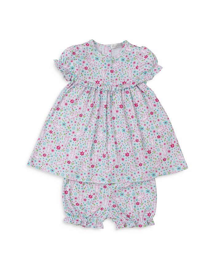 Kissy Kissy Baby Girls Periwinkle Blue Floral Tiny Blossoms Dress Set main image 1