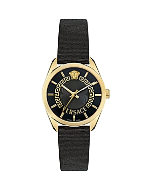 Shop Versace V Circle Watch, 36mm In Gold