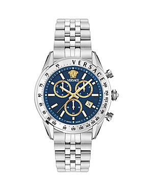Shop Versace Master Chronograph, 44mm In Stainless