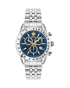 Versace Chrono Master 44mm In Stainless
