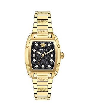 Versace Dominus Watch, 45mm X 36mm In Gold