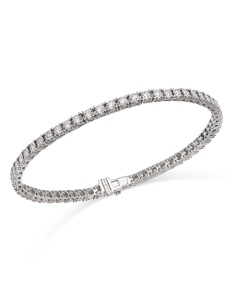 Bloomingdale's Fine Collection Diamond Tennis Bracelet in 14K White Gold, 1.0 tcw