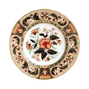 Royal Crown Derby Imari Accent Plate - Pink Camellias