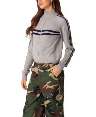 Roxanne Zip Up Knit Cardigan