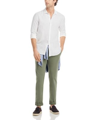 Giles Linen Textured Tailored Fit Button Down Shirt