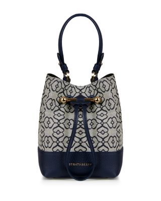 Strathberry Lana Osette Monogram Jacquard Bucket Bag Bloomingdale's