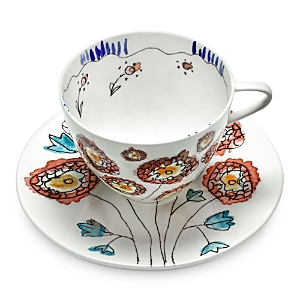 Serax Marni Anemone Cappuccino Cup And Saucer In Multi