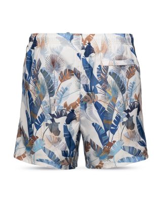 Printed Drawstring 5&amp;quot; Swim Trunks