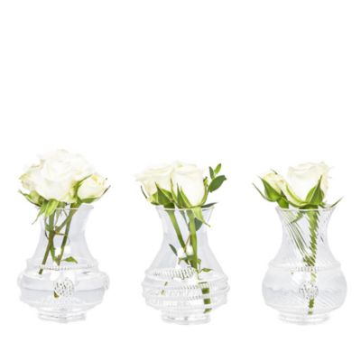 Mini Bohemian Glass Vases, Set of 3