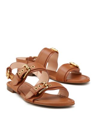 Women&#39;s Summer Nero Buckled Strappy Slingback Sandals