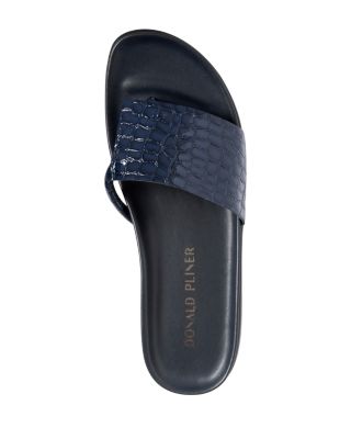 Women's Leather Demi Wedge Thong Sandals