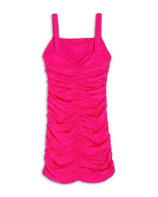 Girls' Scarlett Nylon Stretch Ruched Party Dress - Big Kid