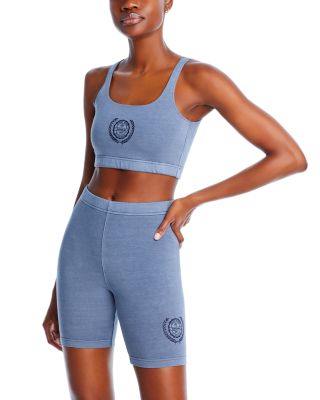 Reebok Logo Square Neck Bralette Bloomingdale's