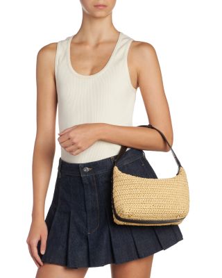Bottega Veneta スタイリッシュWallaceラフィアショルダーバッグ ラフィア BOTTEGA VENETA WALLACE(ボッテガヴェネタ ウォレス