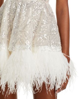 Mademoiselle Beaded Bustier Mini Dress