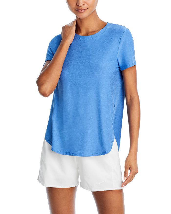 Shop Beyond Yoga On The Down Low Tee In Sky Blue Heather
