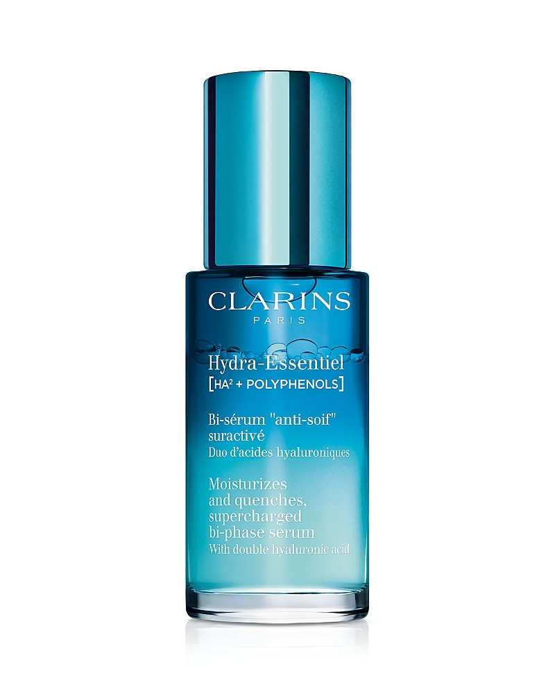 Clarins Hydra-essentiel Bi-phase Face Serum With Double Hyaluronic Acid In Blue