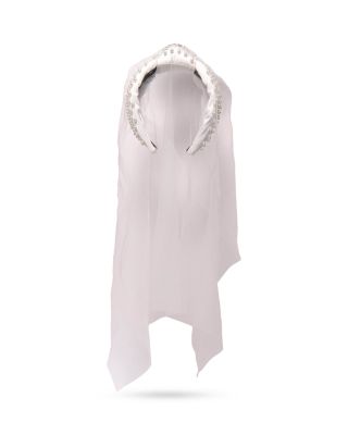 Lele Sadoughi - Veil Imitation Pearl Satin Headband - Exclusive
