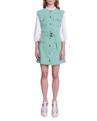 Maje Rinny Layered Look Mini Dress | Bloomingdale's Women