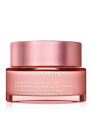 Clarins Multi Active Day Moisturizer For Lines, Pores & Glow With Niacinamide - Dry Skin 1.7 Oz. In White