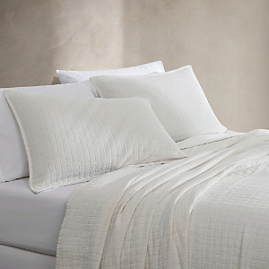 Calvin Klein Essential Washed Jacquard Pillow Sham In Off White