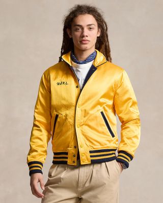 Polo Ralph Lauren Reversible Twill Satin Varsity Bomber Polo Ralph Lauren Reversible Twill Satin Varsity Bomber