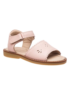 Shop Elephantito Girls' Classic Sandal - Toddler, Little Kid In Scallop Pink