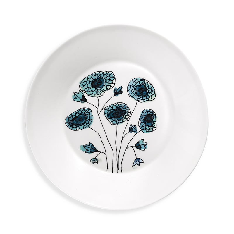 Serax Marni Anemone Vaniglia Medium Serving Plate In Multi