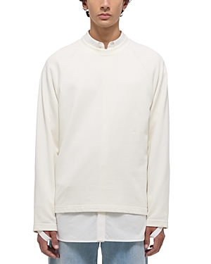 Helmut Lang Men's Cotton Relaxed-fit Sweatshirt In Ivory