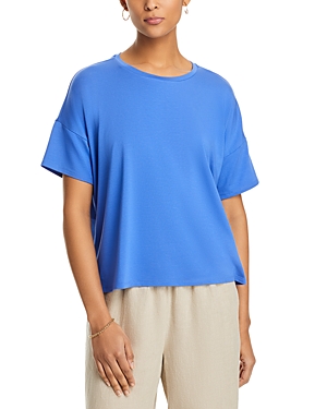 eileen fisher boat neck boxy top