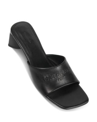 Women&#39;s Logo High Heel Slide Sandals