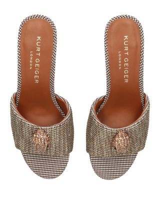 Women&#39;s Kensington Eagle Head Block Heel Sandals