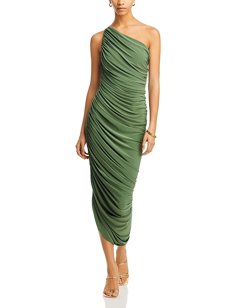 Shop Norma Kamali Diana Gown In Celadon
